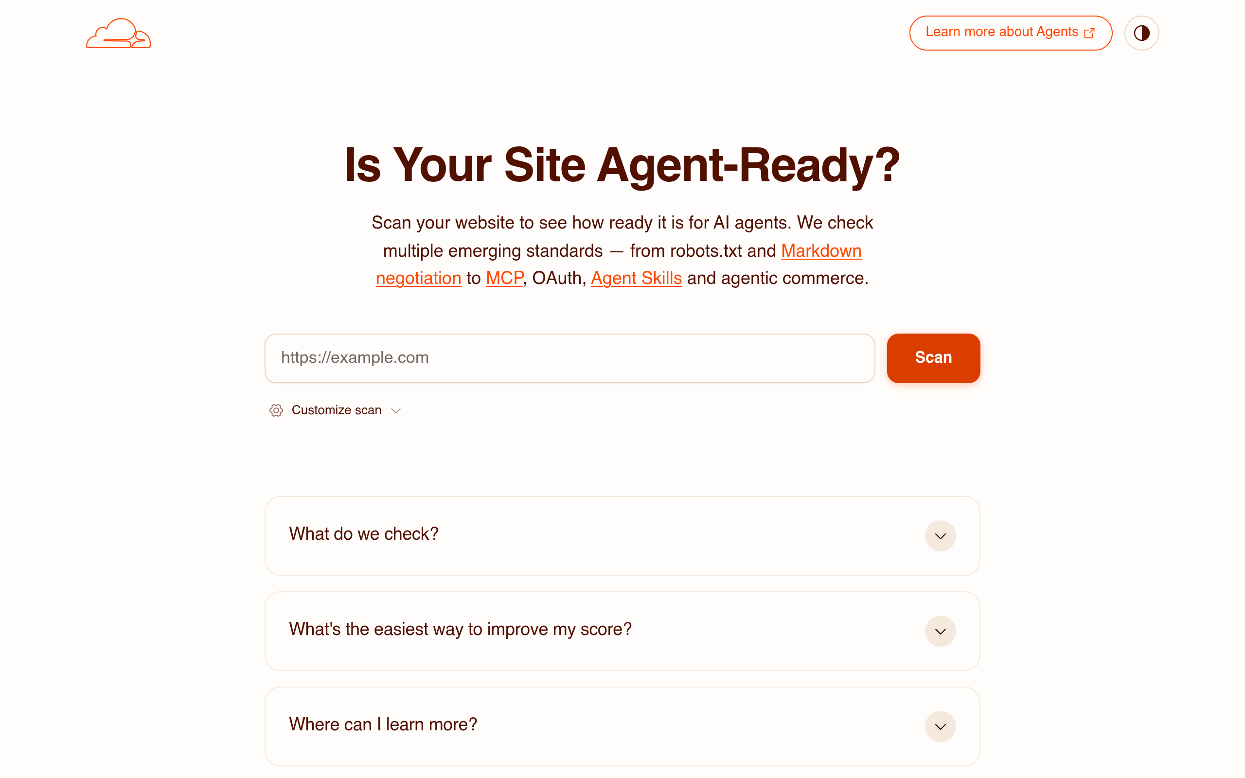 Is Your Site Agent-Ready?